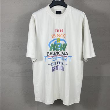 Balenciaga   2025夏季新款短袖T恤  尺寸偏大