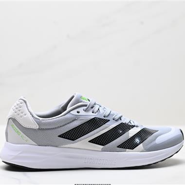 Adidas Adizero RC 4舒適百搭 織物減震耐磨輕便低幫 訓練跑步鞋
