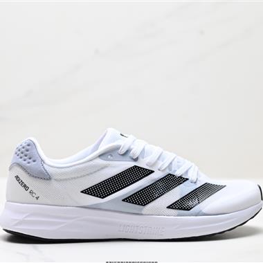 Adidas Adizero RC 4舒適百搭 織物減震耐磨輕便低幫 訓練跑步鞋