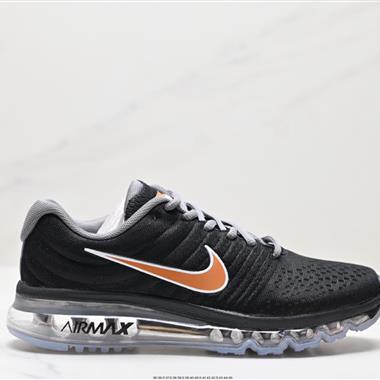 Nike Air Max 2017 White Pure Platinum 系列低幫百搭賈卡網面全掌氣墊患者休閑運動慢跑鞋 