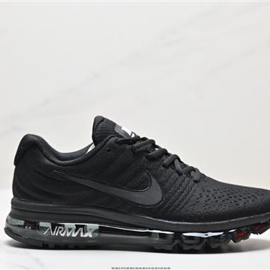 Nike Air Max 2017 White Pure Platinum 系列低幫百搭賈卡網面全掌氣墊患者休閑運動慢跑鞋 