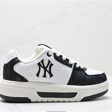 MLB   CHUNKY LINER EMBO MONOGRAM 休閑運動 防滑耐磨增高 低幫 板鞋