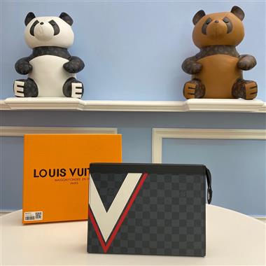 LOUIS VUITTON   2025新款男生時尚皮夾 尺寸：27x21CM