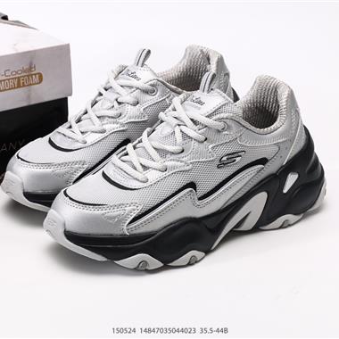 Skechers D'Lites 糯米熊舒適柔軟時尚百搭 低幫老爹鞋