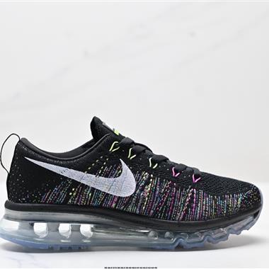 Nike Air Max Flyknit 織物減震防滑透氣輕便 低幫跑步鞋 