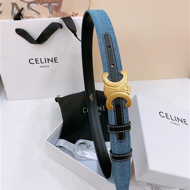 CELINE   2025新款時尚皮帶   2.5CM