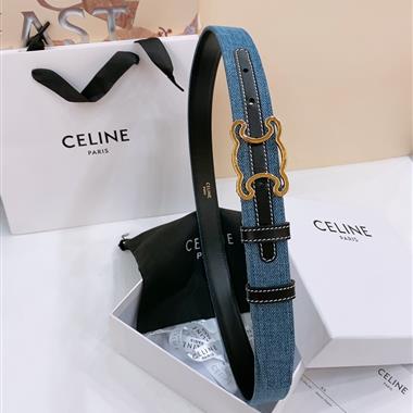 CELINE   2025新款時尚皮帶   2.5CM
