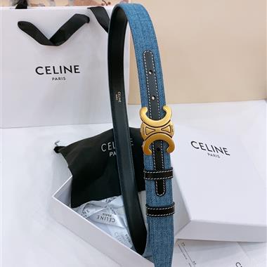 CELINE   2025新款時尚皮帶   2.5CM