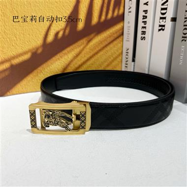 BURBERRY   2025新款時尚皮帶  3.5CM