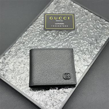 GUCCI   2025新款時尚皮夾 尺寸：10.5*9.5CM