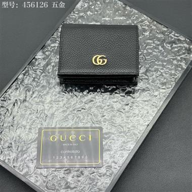 GUCCI   2025新款時尚皮夾 尺寸：11*9*3CM