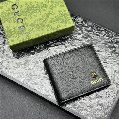 GUCCI   2025新款時尚皮夾 尺寸：11x9CM