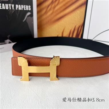 HERMES   2025新款時尚皮帶  3.8CM