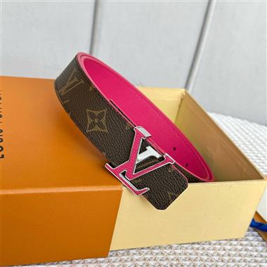 LOUIS VUITTON   2025新款時尚皮帶  3.0CM