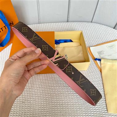 LOUIS VUITTON   2025新款時尚皮帶  3.0CM