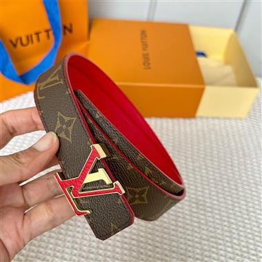 LOUIS VUITTON   2025新款時尚皮帶  3.0CM