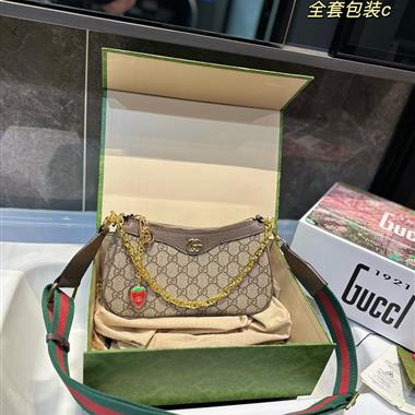 GUCCI   2025新款女生時尚包包 尺寸：26*13CM