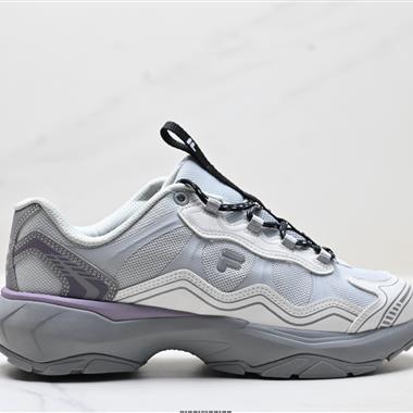 FILA 斐樂 GRAVEL 巖層鞋 潮流舒適百搭耐磨 低幫厚底增高老爹鞋