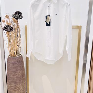 PRADA   2025秋冬新款長袖襯衫 男女同款  尺寸偏大