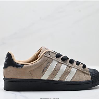 Adidas Originals Superstar貝殼頭系列 三葉草低幫經典百搭休閒運動板鞋