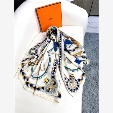 HERMES  2024秋冬新款時尚圍巾 尺寸:140-140