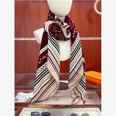 HERMES  2024秋冬新款時尚圍巾 尺寸:140-140