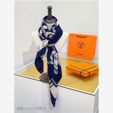 HERMES 2024秋冬新款時尚圍巾 尺寸:140-140