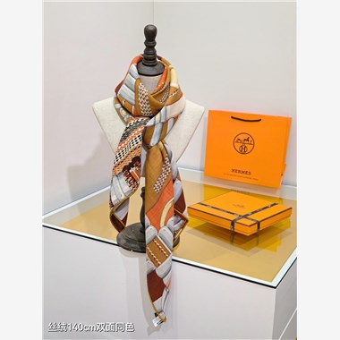 HERMES 2024秋冬新款時尚圍巾 尺寸:140-140