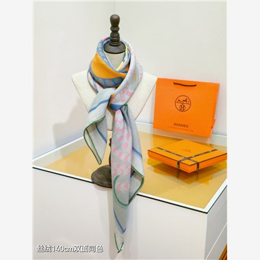 HERMES 2024秋冬新款時尚圍巾 尺寸:140-140