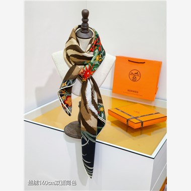 HERMES 2024秋冬新款時尚圍巾 尺寸:140-140