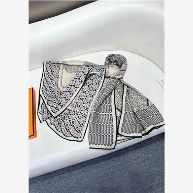 HERMES 2024秋冬新款時尚圍巾 尺寸:140-140