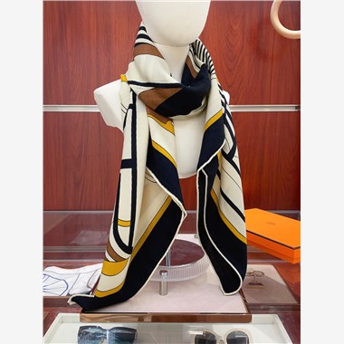 HERMES 2024秋冬新款時尚圍巾 尺寸:140-140