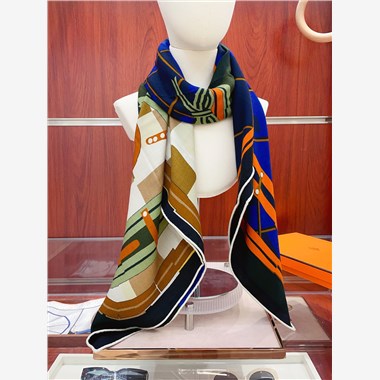 HERMES 2024秋冬新款時尚圍巾 尺寸：140-140