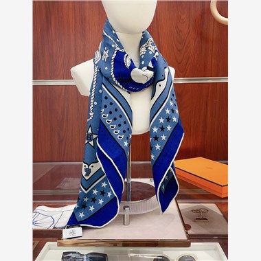 HERMES 2024秋冬新款時尚圍巾 尺寸：140-140