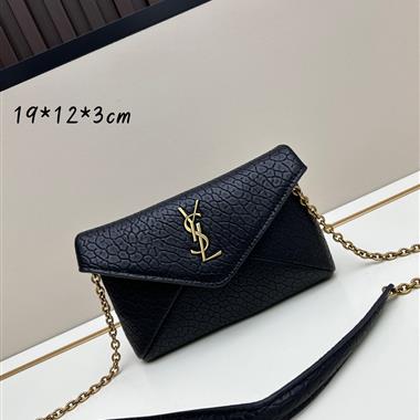 YSL   2025新款女生時尚包包 尺寸:19*12*3CM