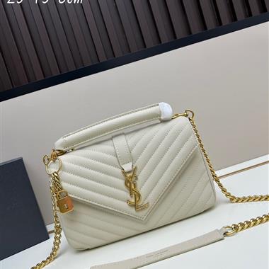 YSL   2025新款女生時尚包包  尺寸:25*15*8CM