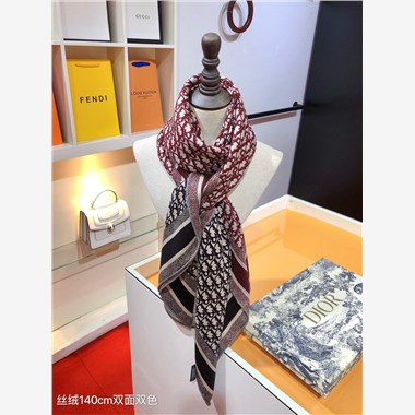 DIOR  2025秋冬新款時尚圍巾 尺寸:140-140