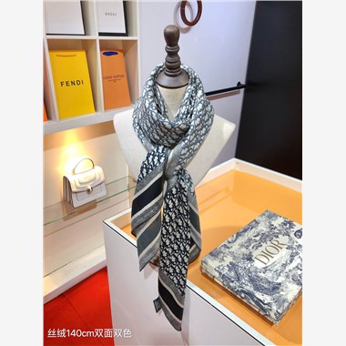 DIOR  2025秋冬新款時尚圍巾 尺寸:140-140