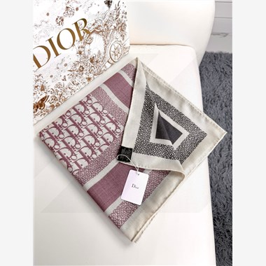 DIOR  2025秋冬新款時尚圍巾 尺寸:140-140