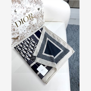 DIOR  2025秋冬新款時尚圍巾 尺寸:140-140