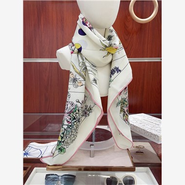 DIOR  2025秋冬新款時尚圍巾 尺寸:140-140