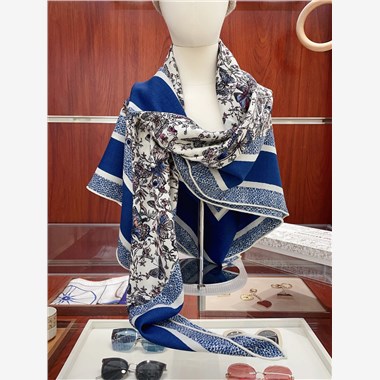 DIOR  2025秋冬新款時尚圍巾 尺寸:140-140