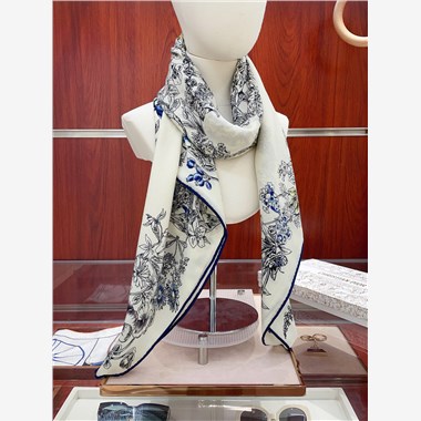 DIOR  2025秋冬新款時尚圍巾 尺寸:140-140