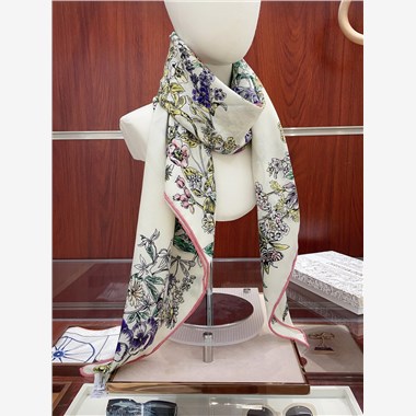 DIOR  2025秋冬新款時尚圍巾 尺寸:140-140