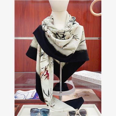 DIOR  2025秋冬新款時尚圍巾 尺寸:140-140