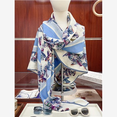 DIOR  2025秋冬新款時尚圍巾 尺寸:140-140