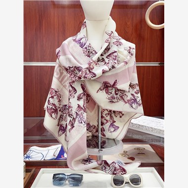 DIOR  2025秋冬新款時尚圍巾 尺寸:140-140