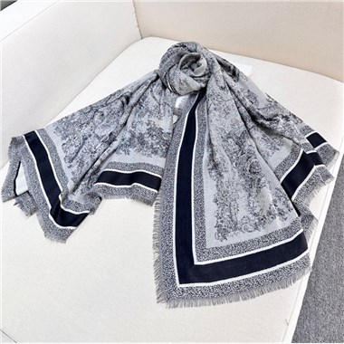 DIOR  2025秋冬新款時尚圍巾 尺寸:140-140