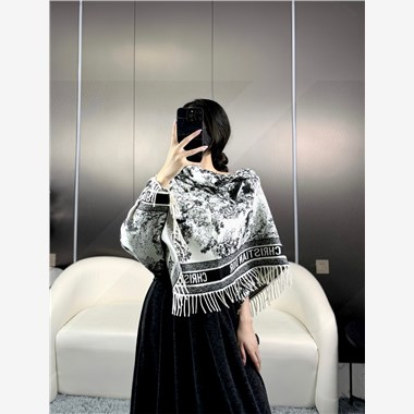DIOR  2025秋冬新款時尚圍巾 尺寸:140-140