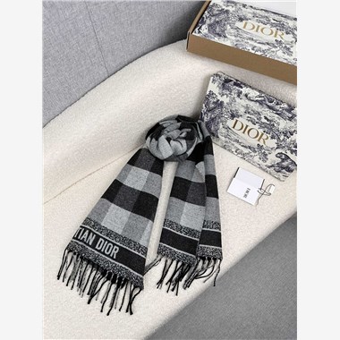 DIOR  2025秋冬新款時尚圍巾 尺寸：195-45